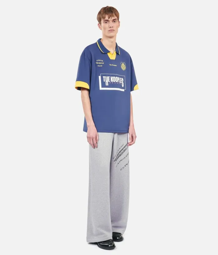 Men Polos THE KOOPLES TK Team Blue Polo Tshirt Men Polos THE KOOPLES TK Team Blue Polo Tshirt