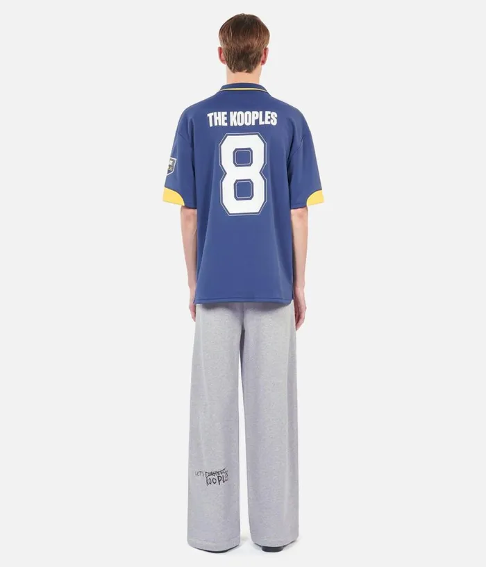 Men Polos THE KOOPLES TK Team Blue Polo Tshirt Men Polos THE KOOPLES TK Team Blue Polo Tshirt