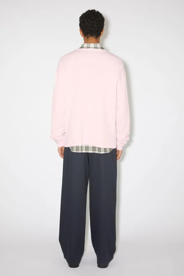 Men Printed Long Sleeve Tshirt 8211 Regular Fit Light Pink Acne Studios Tshirts