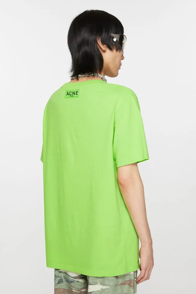 Men Printed Tshirt Sharp Green Acne Studios Tshirts