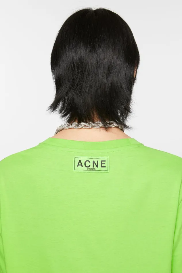 Men Printed Tshirt Sharp Green Acne Studios Tshirts