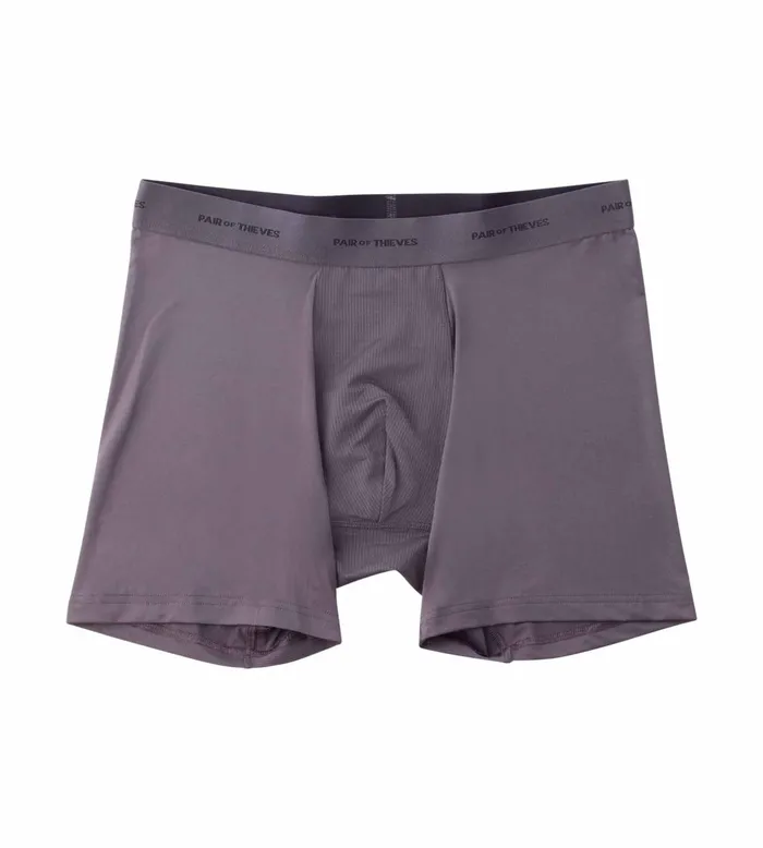 Men Quick Dry Action Blend Boxer Briefs Grey Underwear 3 Pack Pair Of Thieves Boxer Briefs