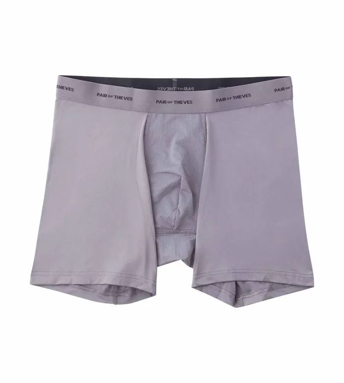 Men Quick Dry Action Blend Boxer Briefs Grey Underwear 3 Pack Pair Of Thieves Boxer Briefs