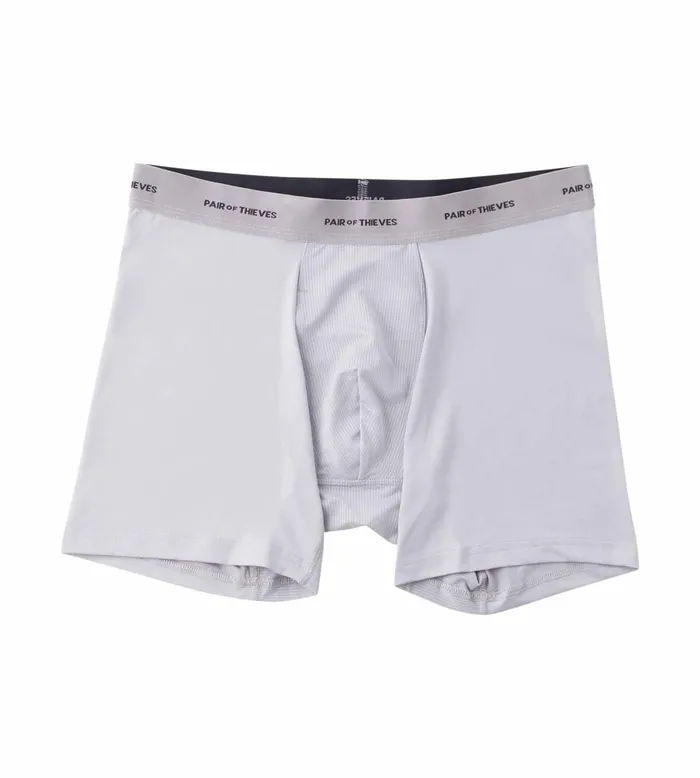 Men Quick Dry Action Blend Boxer Briefs Grey Underwear 3 Pack Pair Of Thieves Boxer Briefs