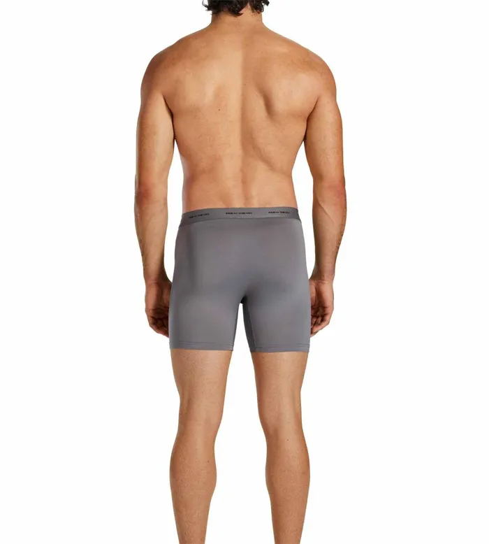 Men Quick Dry Action Blend Boxer Briefs Grey Underwear 3 Pack Pair Of Thieves Boxer Briefs