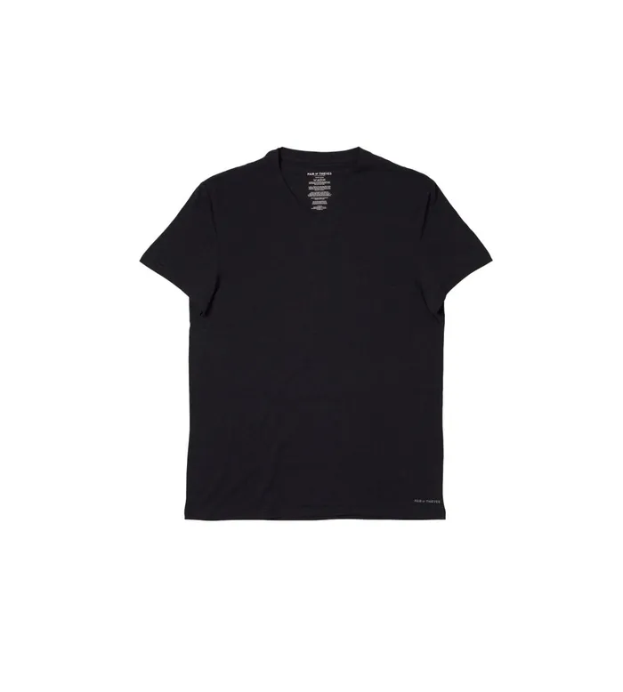 Men Ready For Everything Supersoft V Neck Undershirt Black Shirt 2 Pack 1050310001 Pair Of Thieves VNecks