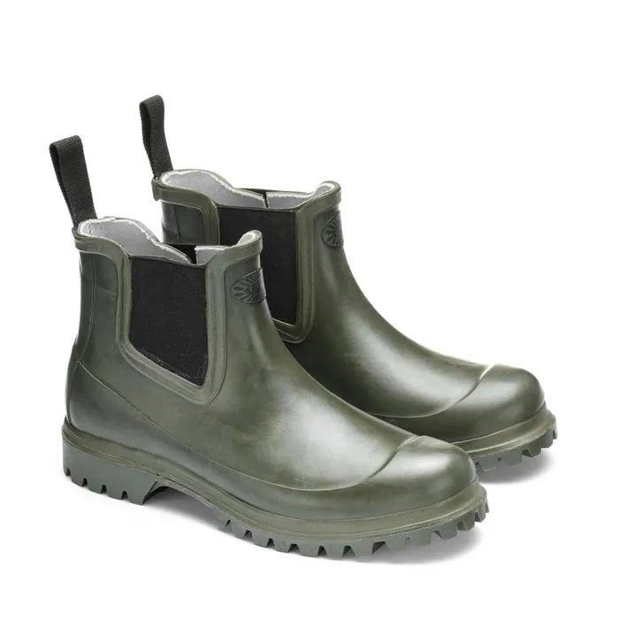 Men Rubber Boots Unisex 798 RUBBER BOOTS Mid Cut GREEN SHERWOODBLACK Superga Gumboots