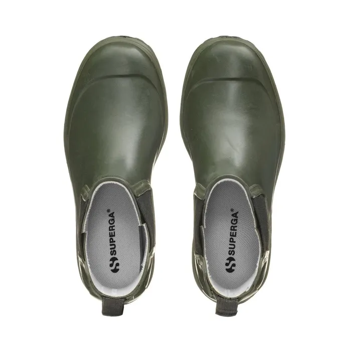 Men Rubber Boots Unisex 798 RUBBER BOOTS Mid Cut GREEN SHERWOODBLACK Superga Gumboots