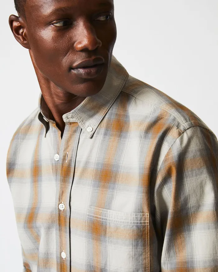 Men Shadow Plaid Tuscumbia Shirt Bd Greymulti Billy Reid Shirting