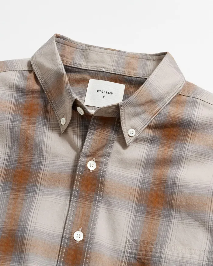 Men Shadow Plaid Tuscumbia Shirt Bd Greymulti Billy Reid Shirting