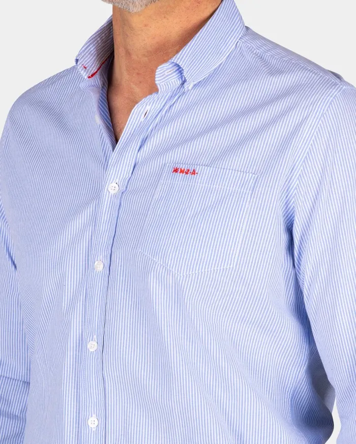 Men Shirts NZA New Zealand Auckland Light Blue Cotton Shirt 8211 Light Blue