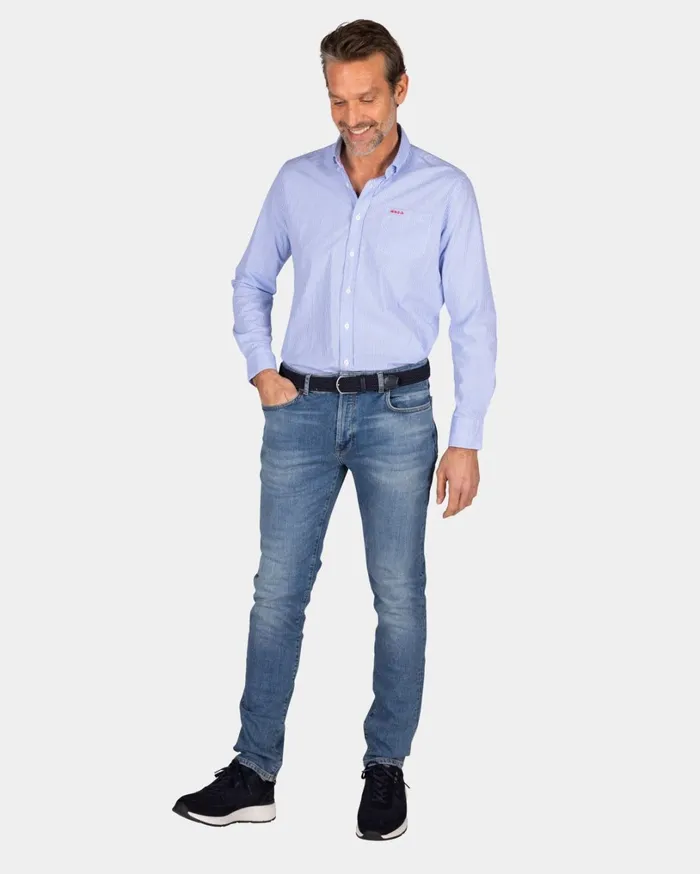 Men Shirts NZA New Zealand Auckland Light Blue Cotton Shirt 8211 Light Blue