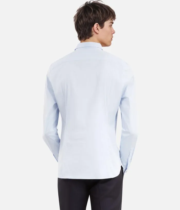 Men Shirts THE KOOPLES Formal Blue Poplin Shirt