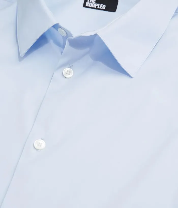 Men Shirts THE KOOPLES Formal Blue Poplin Shirt