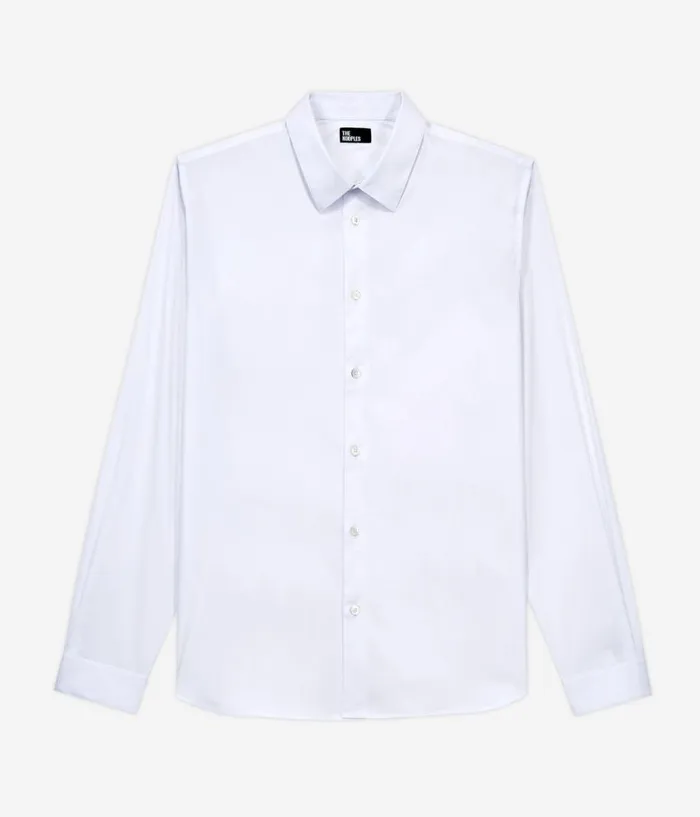 Men Shirts THE KOOPLES Formal White Poplin Shirt Men Shirts THE KOOPLES Formal White Poplin Shirt