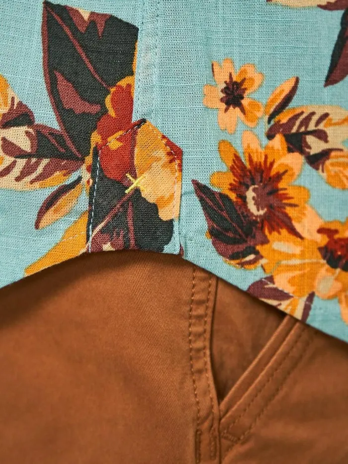 Men SHIRTS White Stuff Floral Printed Slim Fit Shirt Mint Green Men SHIRTS White Stuff Floral Printed Slim Fit Shirt Mint Green