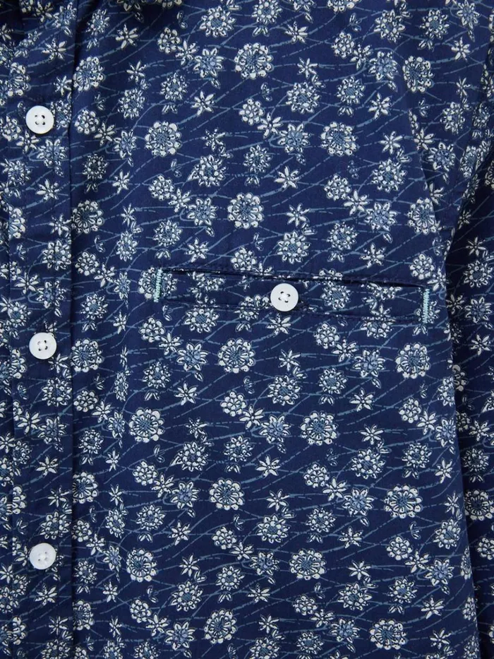 Men SHIRTS White Stuff Scattered Flower Printed Shirt Dark Navy Men SHIRTS White Stuff Scattered Flower Printed Shirt Dark Navy