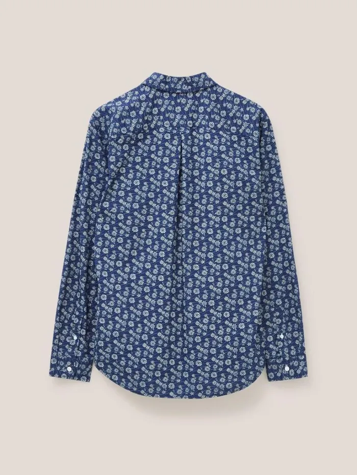 Men SHIRTS White Stuff Scattered Flower Printed Shirt Dark Navy Men SHIRTS White Stuff Scattered Flower Printed Shirt Dark Navy