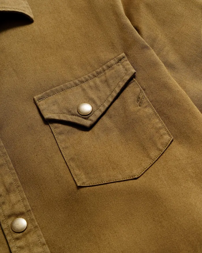 Men Shoals Twill Shirt Slate Green Billy Reid Shirting