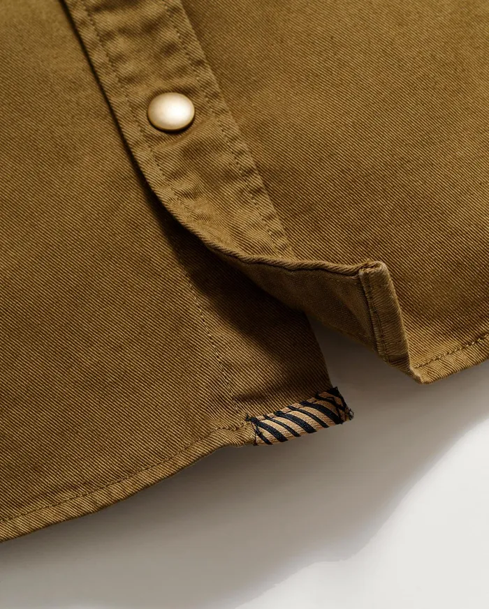 Men Shoals Twill Shirt Slate Green Billy Reid Shirting