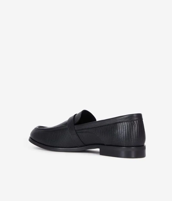 Men Shoes THE KOOPLES Black Leather Loafers With Western Buckle Men Shoes THE KOOPLES Black Leather Loafers With Western Buckle