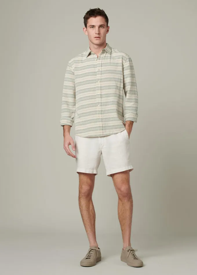 Men Shorts Joe039s Jeans EMERSON LINEN SHORT White Sands