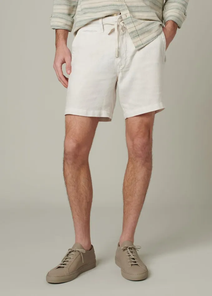 Men Shorts Joe039s Jeans EMERSON LINEN SHORT White Sands