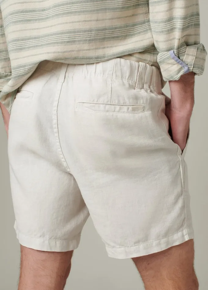 Men Shorts Joe039s Jeans EMERSON LINEN SHORT White Sands