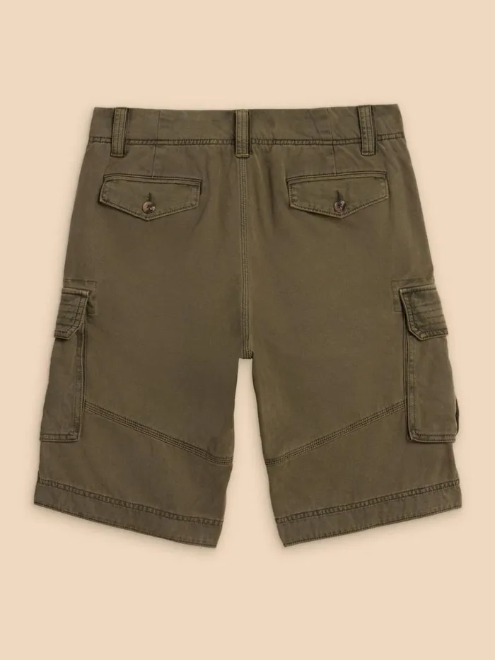 Men SHORTS White Stuff Halsall Organic Cargo Short Khaki Green Men SHORTS White Stuff Halsall Organic Cargo Short Khaki Green