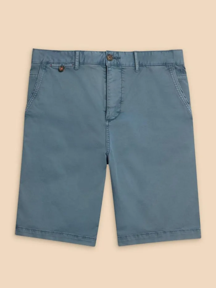 Men SHORTS White Stuff Sutton Organic Chino Short Mid Blue