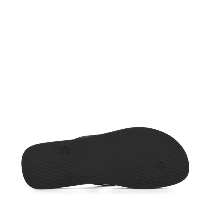 Men Slippers Man 4121 FLIP FLOPS FlipFlop TOTAL BLACK Superga Flip Flop