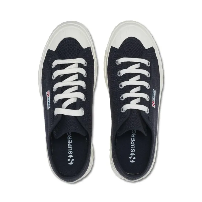 Men Sneakers Unisex 2630 STRIPE Low Cut BLUE GREY DKFAVORIO Superga Low Cut