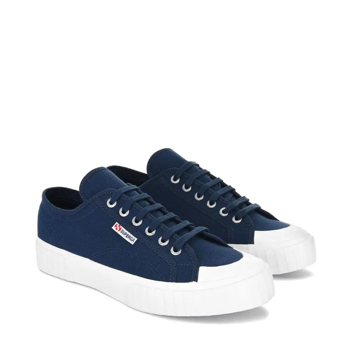 Men Sneakers Unisex 2630 STRIPE Low Cut BLUE INSIGNIA Superga Low Cut