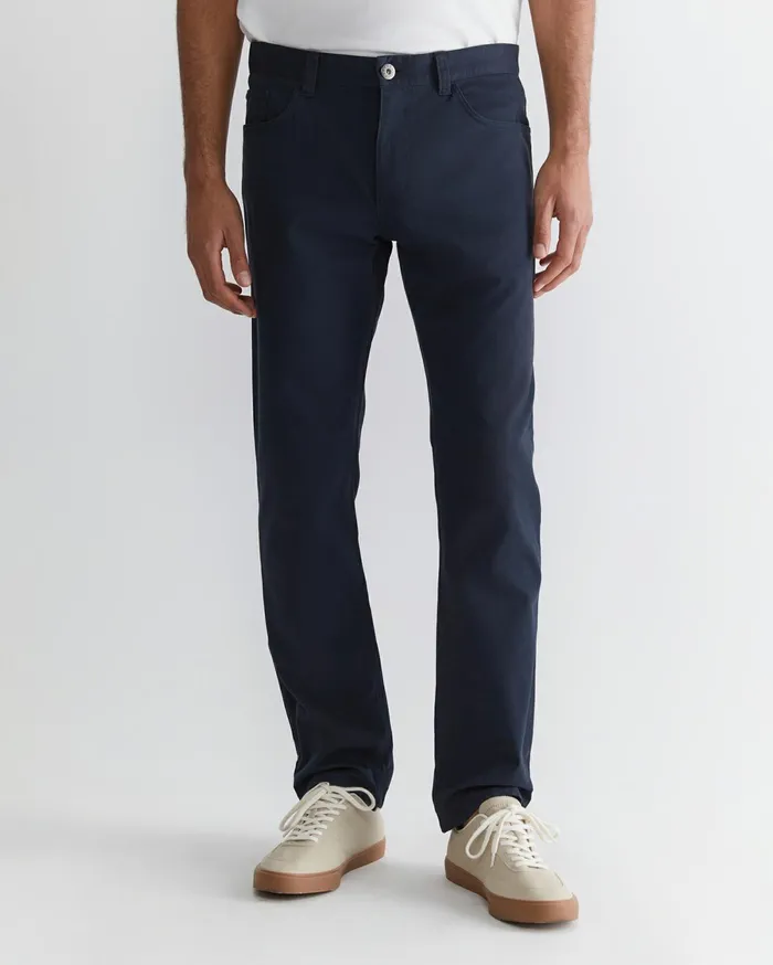 Men Sportscraft Pants Bedford Jean French Navy