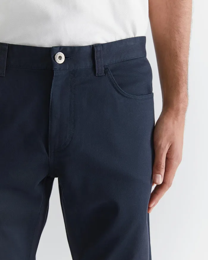 Men Sportscraft Pants Bedford Jean French Navy