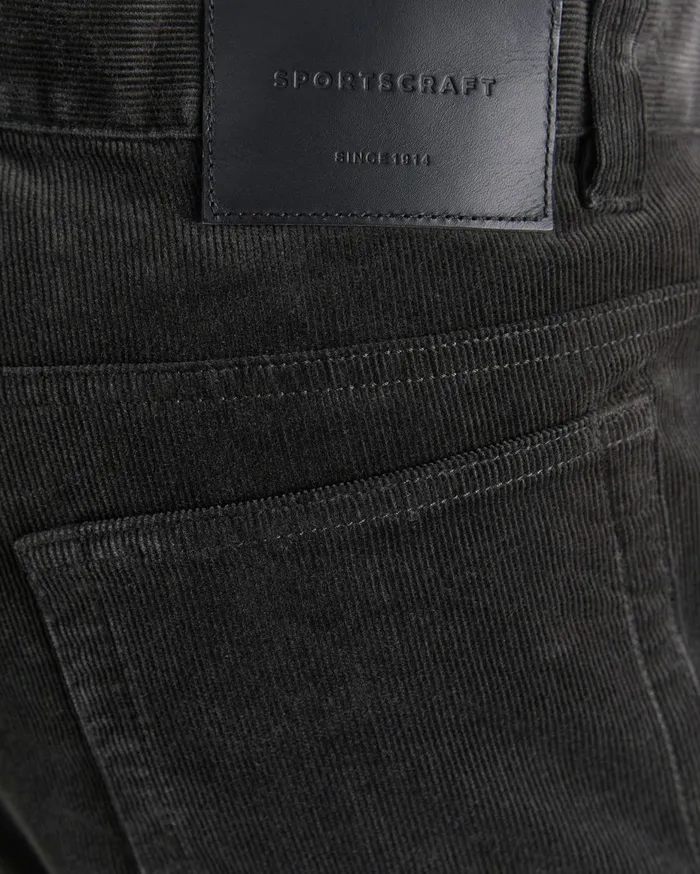 Men Sportscraft Pants Cooper Cord Greystone