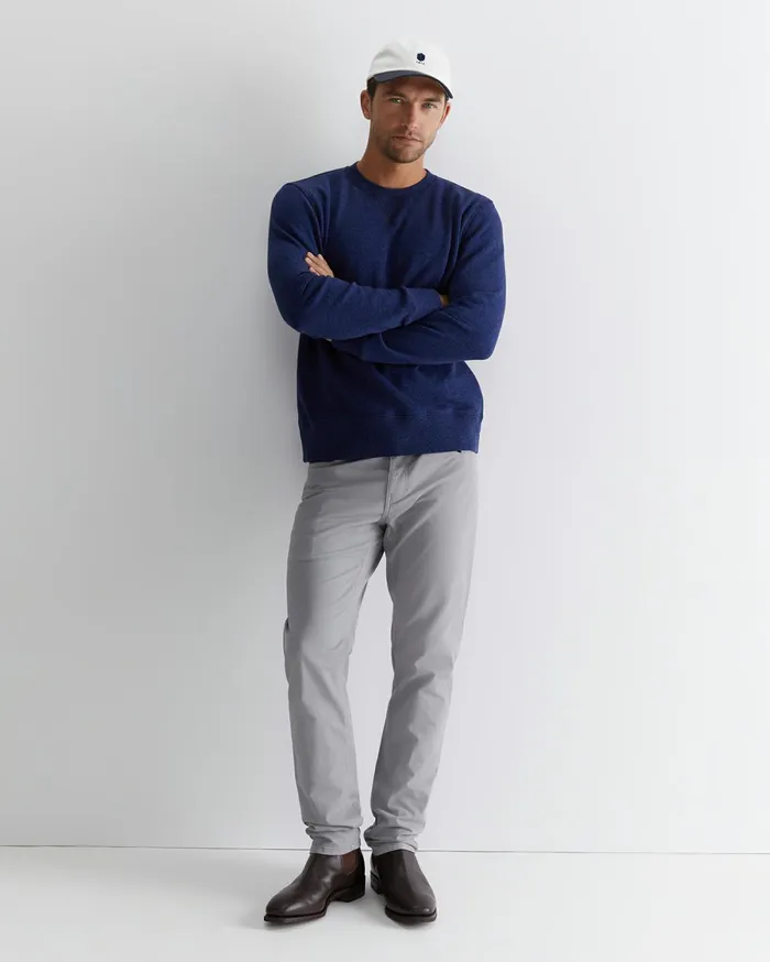 Men Sportscraft Pants Tapered Bedford Jean Light Grey
