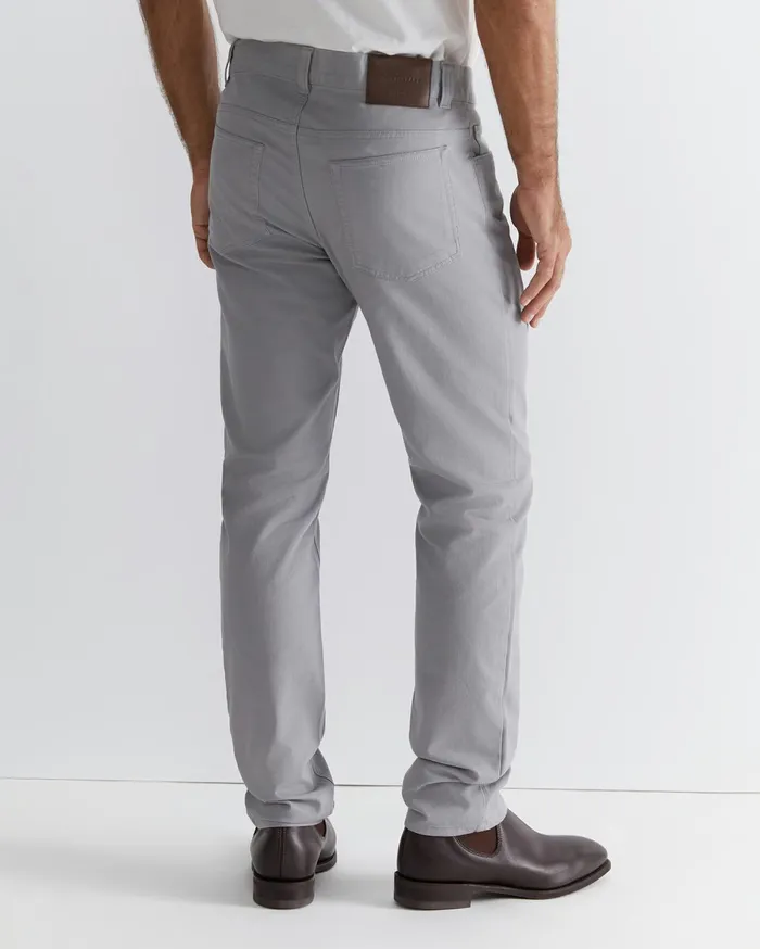 Men Sportscraft Pants Tapered Bedford Jean Light Grey