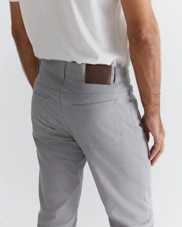 Men Sportscraft Pants Tapered Bedford Jean Light Grey