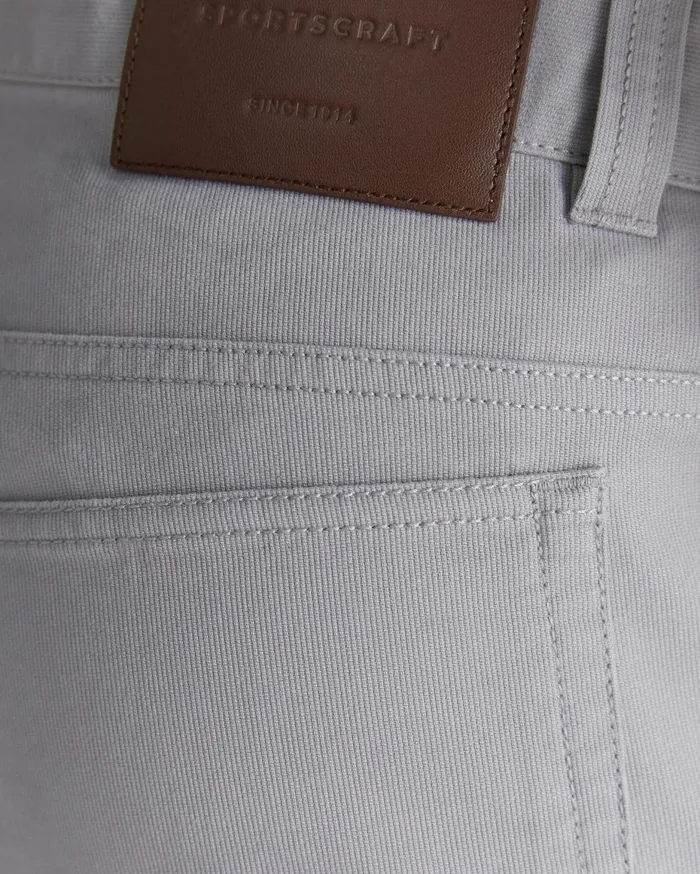 Men Sportscraft Pants Tapered Bedford Jean Light Grey