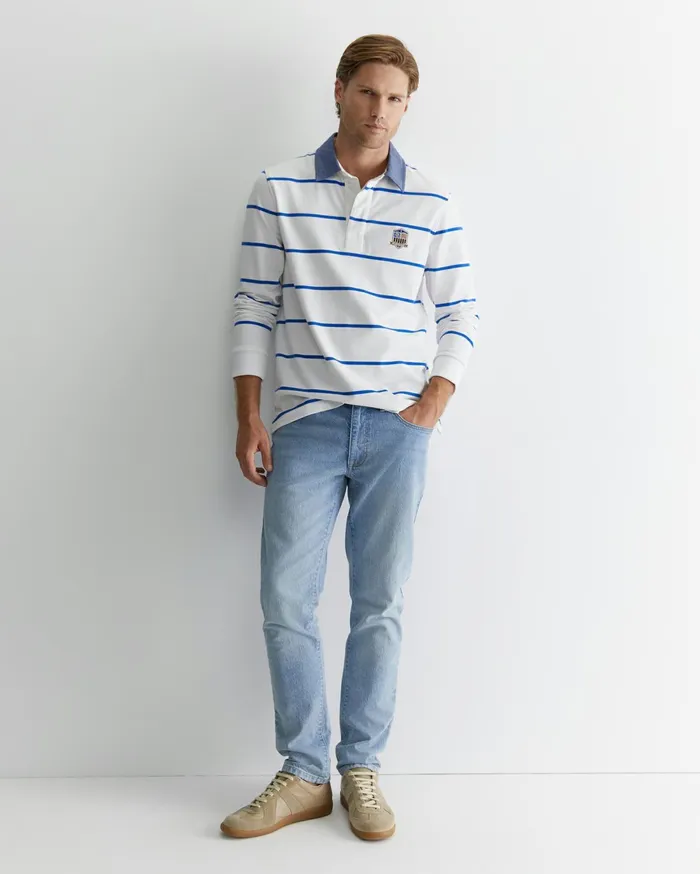Men Sportscraft Shirts Hutton Rugby White