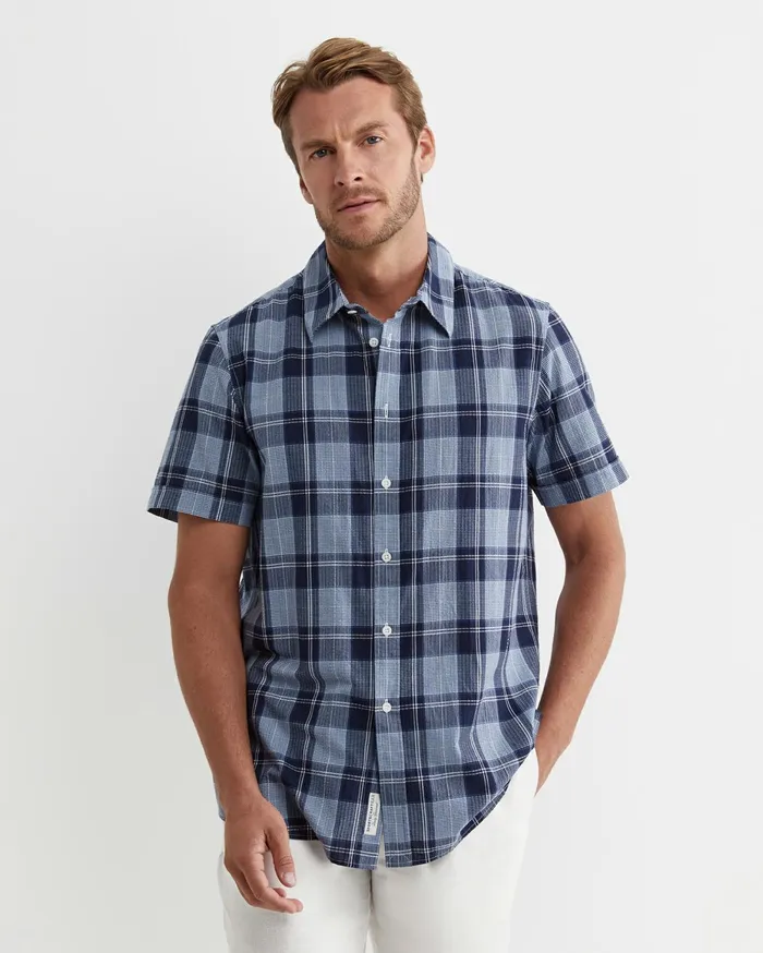 Men Sportscraft Shirts Parkhill Short Sleeve Shirt Multi