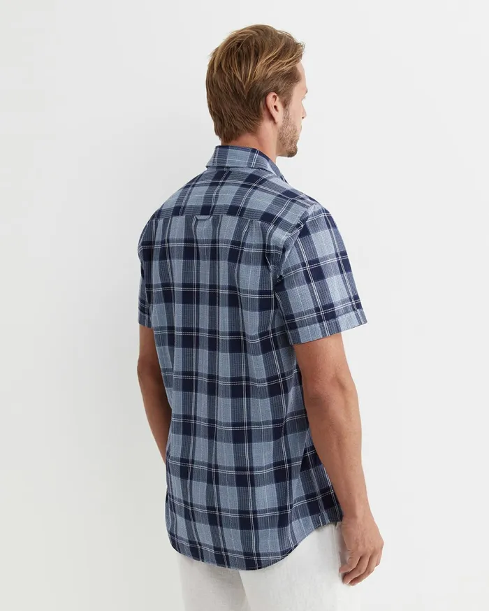 Men Sportscraft Shirts Parkhill Short Sleeve Shirt Multi