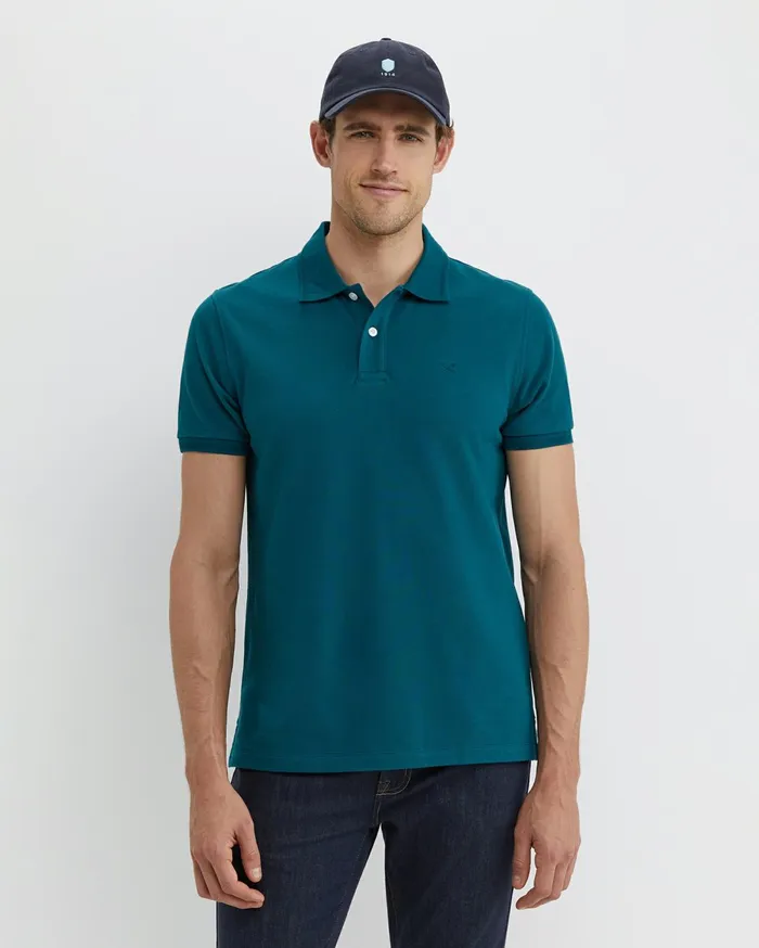 Men Sportscraft TShirts and Polos SC Pique Polo Dark Teal