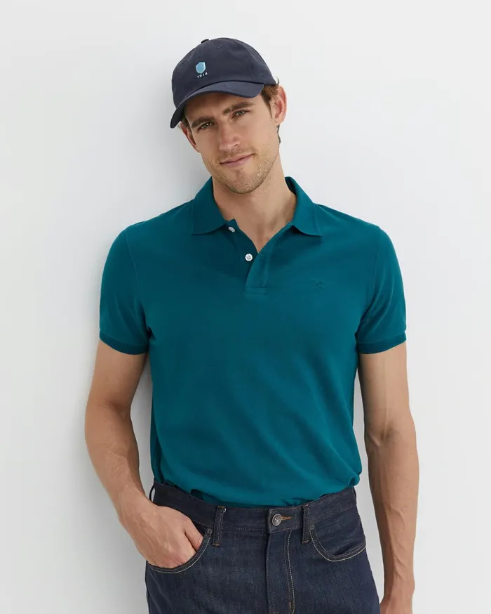 Men Sportscraft TShirts and Polos SC Pique Polo Dark Teal