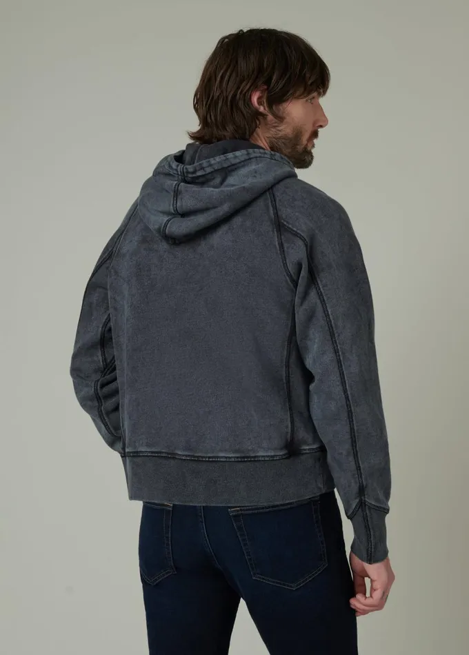 Men Sweaters Hoodies Joe039s Jeans VINTAGE WASHED HOODIE Black