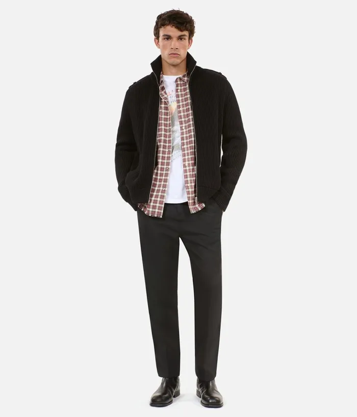 Men Sweaters THE KOOPLES Black Cotton Cardigan