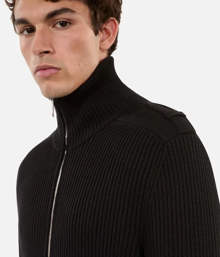 Men Sweaters THE KOOPLES Black Cotton Cardigan Men Sweaters THE KOOPLES Black Cotton Cardigan
