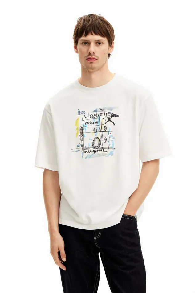Men Tshirts Desigual Arty Design Tshirt
