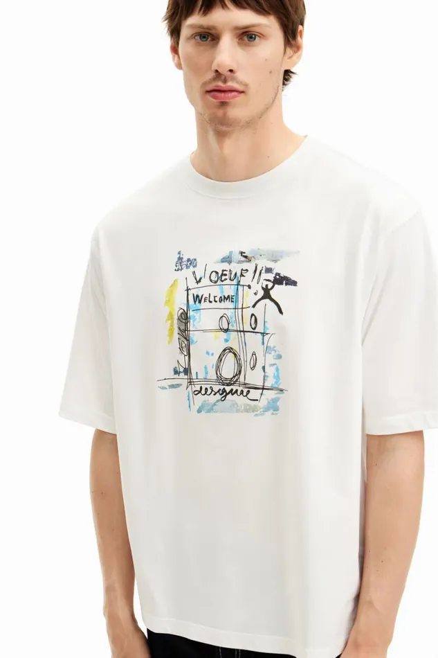 Men Tshirts Desigual Arty Design Tshirt